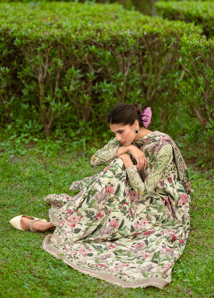 Bridgerton by Elaf Unstitched Printed Lawn 3 Piece Suit EL26ULB EPB-3B - Summer Collection