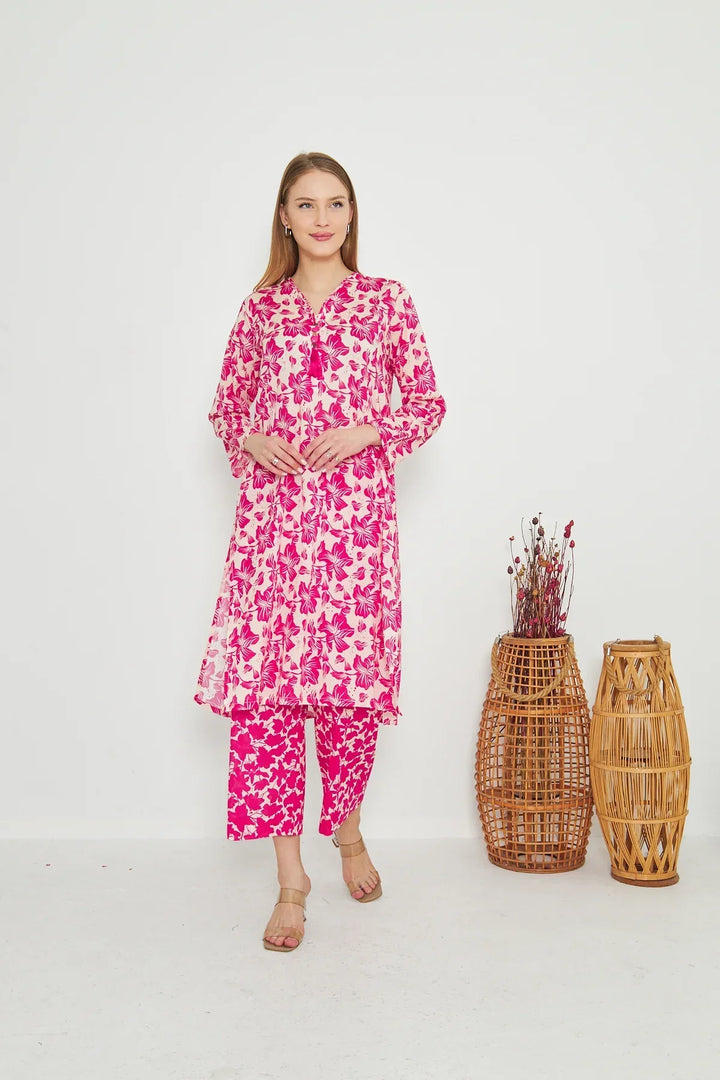 Dhaga Women Pret Printed 2 Piece Lawn Matching Separate FW24DSP0036 - Summer Collection