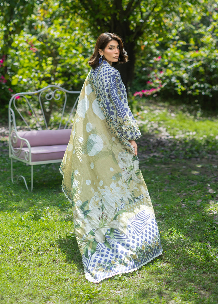 Bridgerton by Elaf Unstitched Printed Lawn 3 Piece Suit EL26ULB EPB-5A - Summer Collection