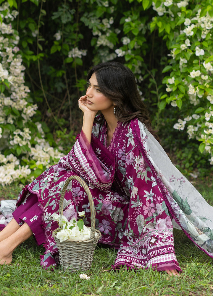 Bridgerton by Elaf Unstitched Printed Lawn 3 Piece Suit EL26ULB EPB-4B - Summer Collection