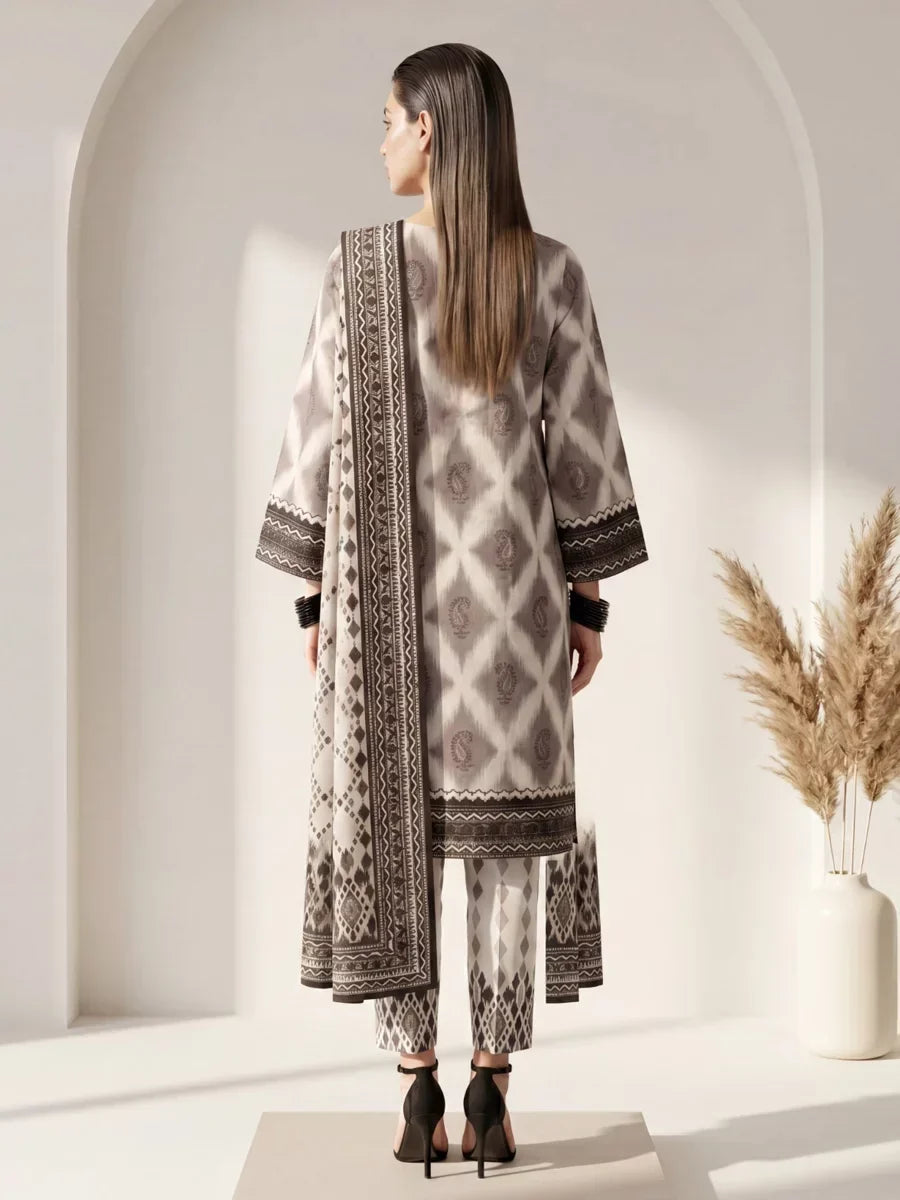 Salitex Unstitched Printed Lawn Silk 3 Piece Suit SUNS7ASI414 Casual Collection