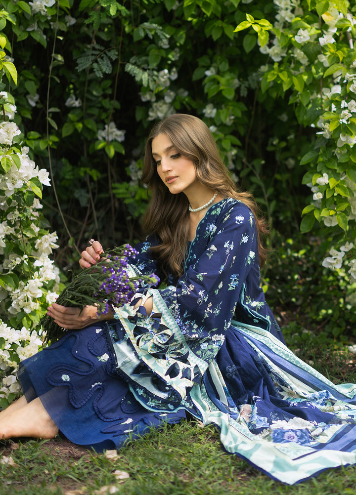 Bridgerton by Elaf Unstitched Printed Lawn 3 Piece Suit EL26ULB EPB-6B - Summer Collection