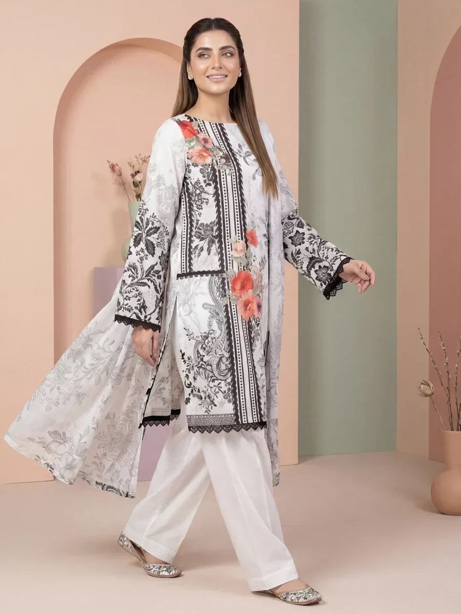 Salitex Women Unstitched Printed Lawn 3 Piece Suit SSW8U3P438 Casual Collection