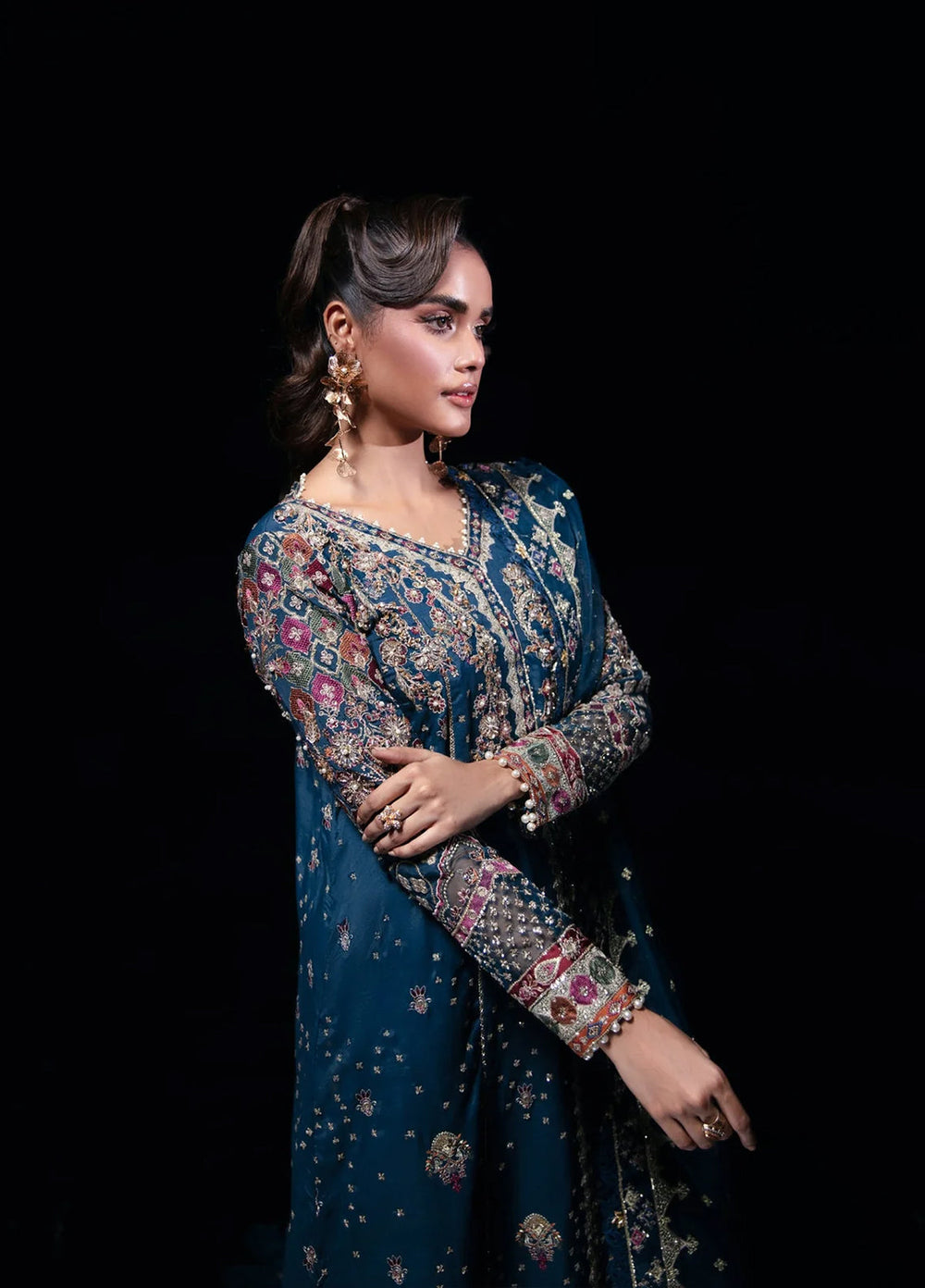 Florent Embroidered Raw Silk Suit Unstitched 3 Piece FL24R Dreamweave - Formal Collection