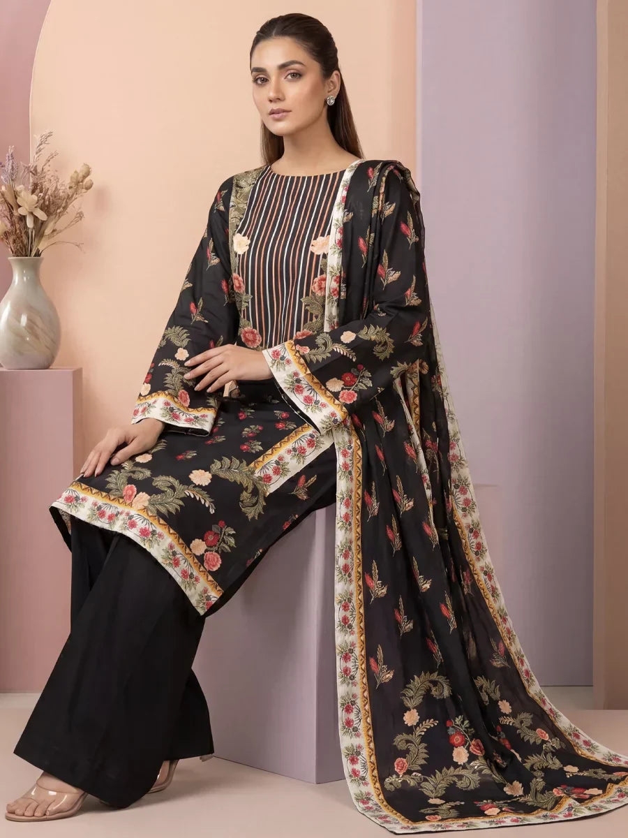 Salitex Women Unstitched Printed Lawn 3 Piece Suit SSW8U3P441 Casual Collection