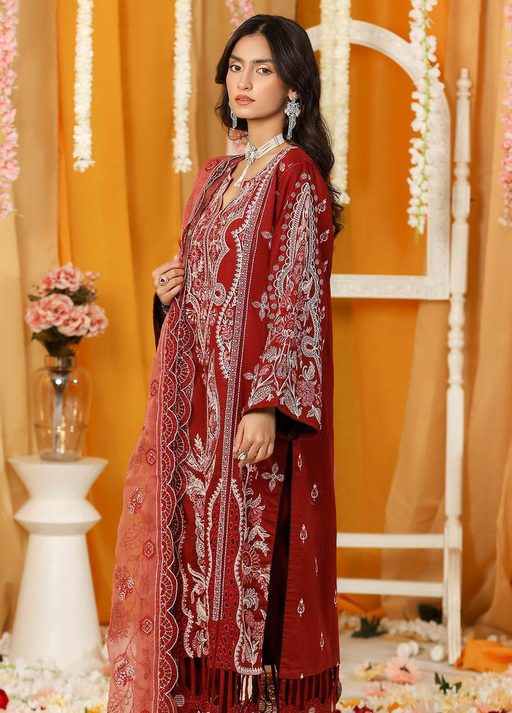 Ghazal By Humdum Embroidered Lawn Suits Unstitched 3 Piece HD23G D-01 - Summer Collection