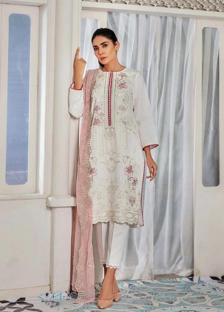 Noir By Humdum Embroidered Linen Suits Unstitched 3 Piece HD22N D-02 - Winter Collection