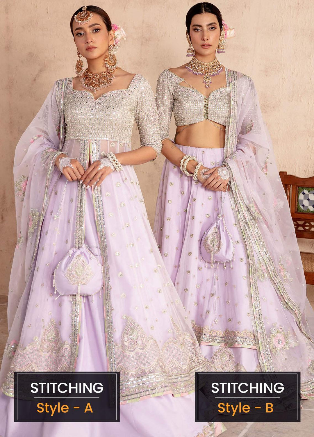 Sakhiyan by Asifa & Nabeel Embroidered Chiffon Suits Unstitched 3 Piece AN22SSF-08 Ghazal - Festive Collection