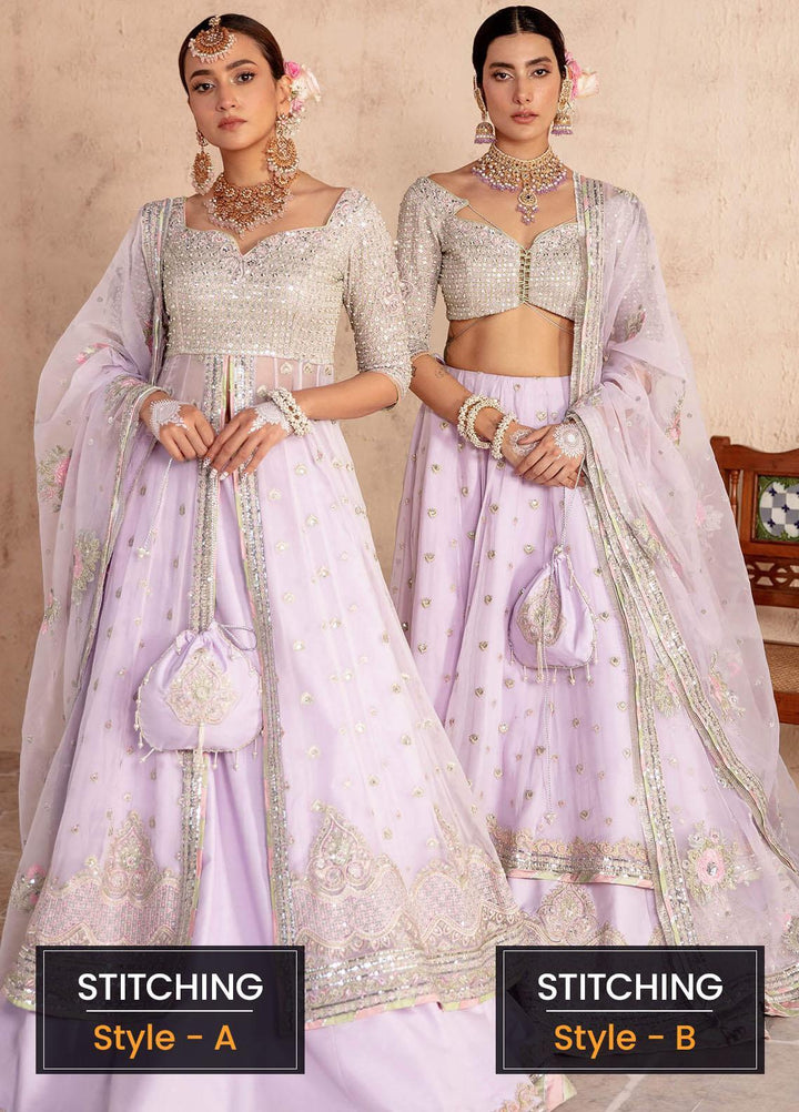 Sakhiyan by Asifa & Nabeel Embroidered Chiffon Suits Unstitched 3 Piece AN22SSF-08 Ghazal - Festive Collection