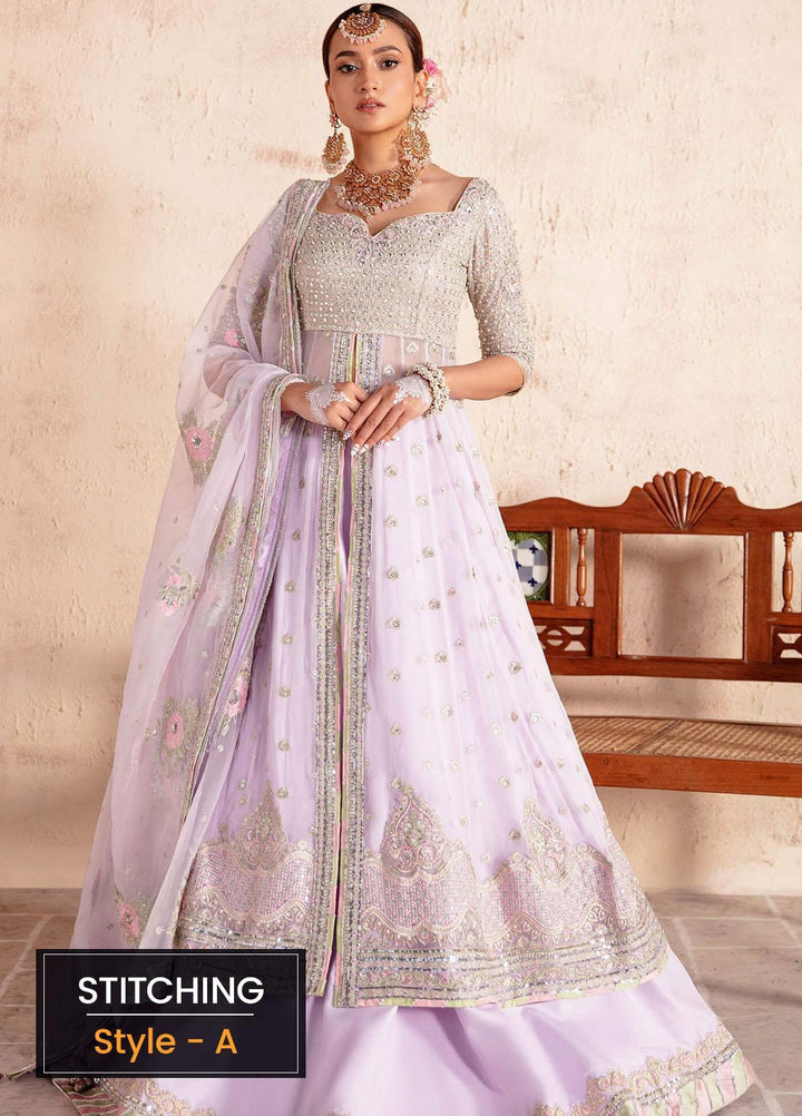 Sakhiyan by Asifa & Nabeel Embroidered Chiffon Suits Unstitched 3 Piece AN22SSF-08 Ghazal - Festive Collection