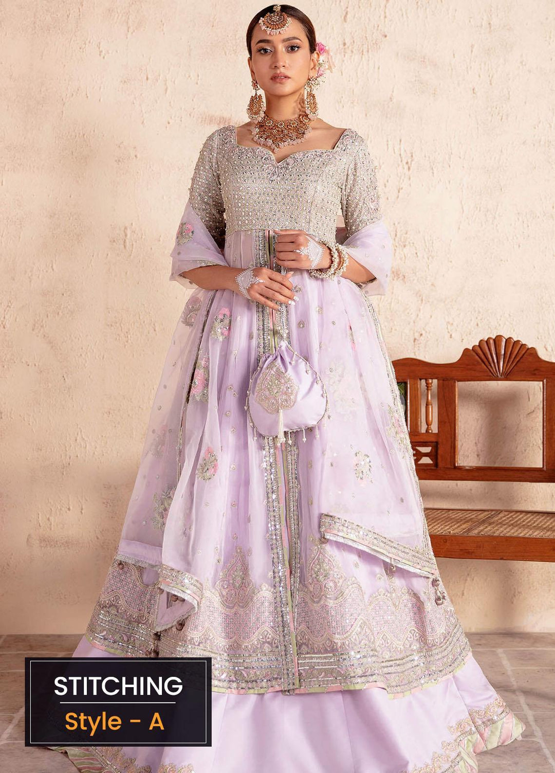 Sakhiyan by Asifa & Nabeel Embroidered Chiffon Suits Unstitched 3 Piece AN22SSF-08 Ghazal - Festive Collection