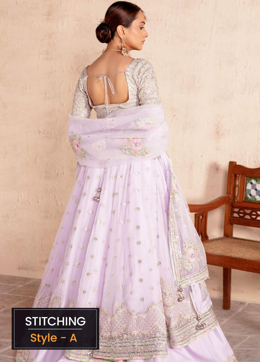 Sakhiyan by Asifa & Nabeel Embroidered Chiffon Suits Unstitched 3 Piece AN22SSF-08 Ghazal - Festive Collection