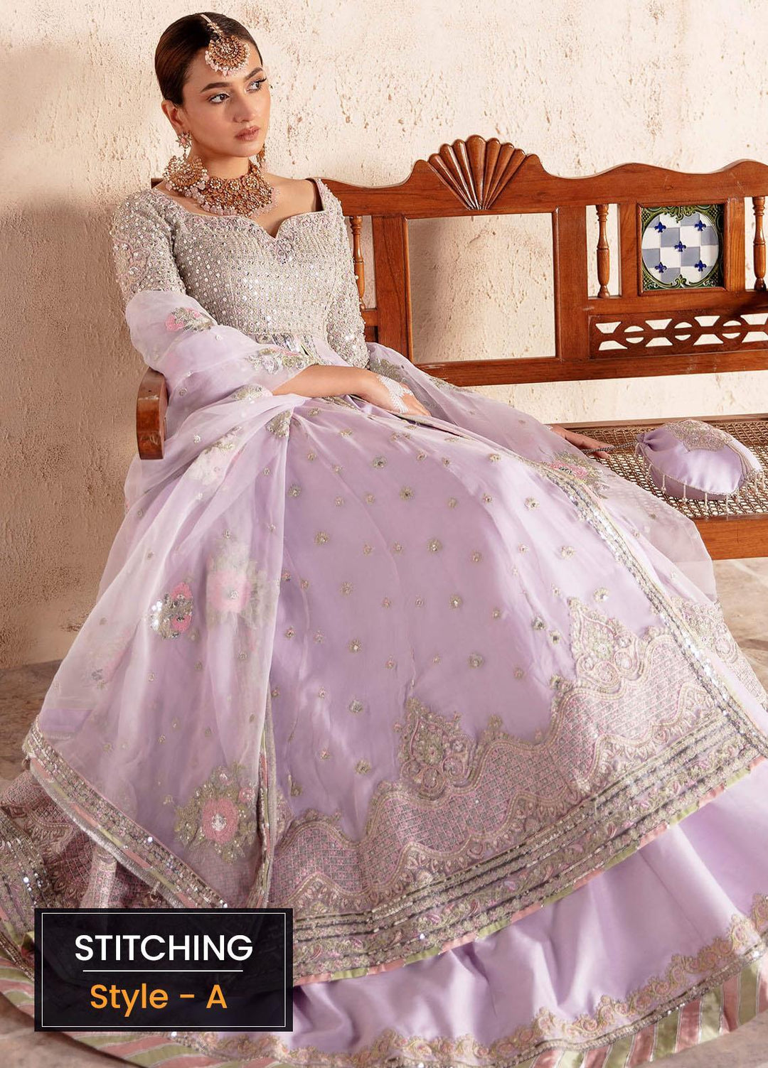 Sakhiyan by Asifa & Nabeel Embroidered Chiffon Suits Unstitched 3 Piece AN22SSF-08 Ghazal - Festive Collection