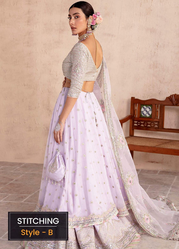 Sakhiyan by Asifa & Nabeel Embroidered Chiffon Suits Unstitched 3 Piece AN22SSF-08 Ghazal - Festive Collection