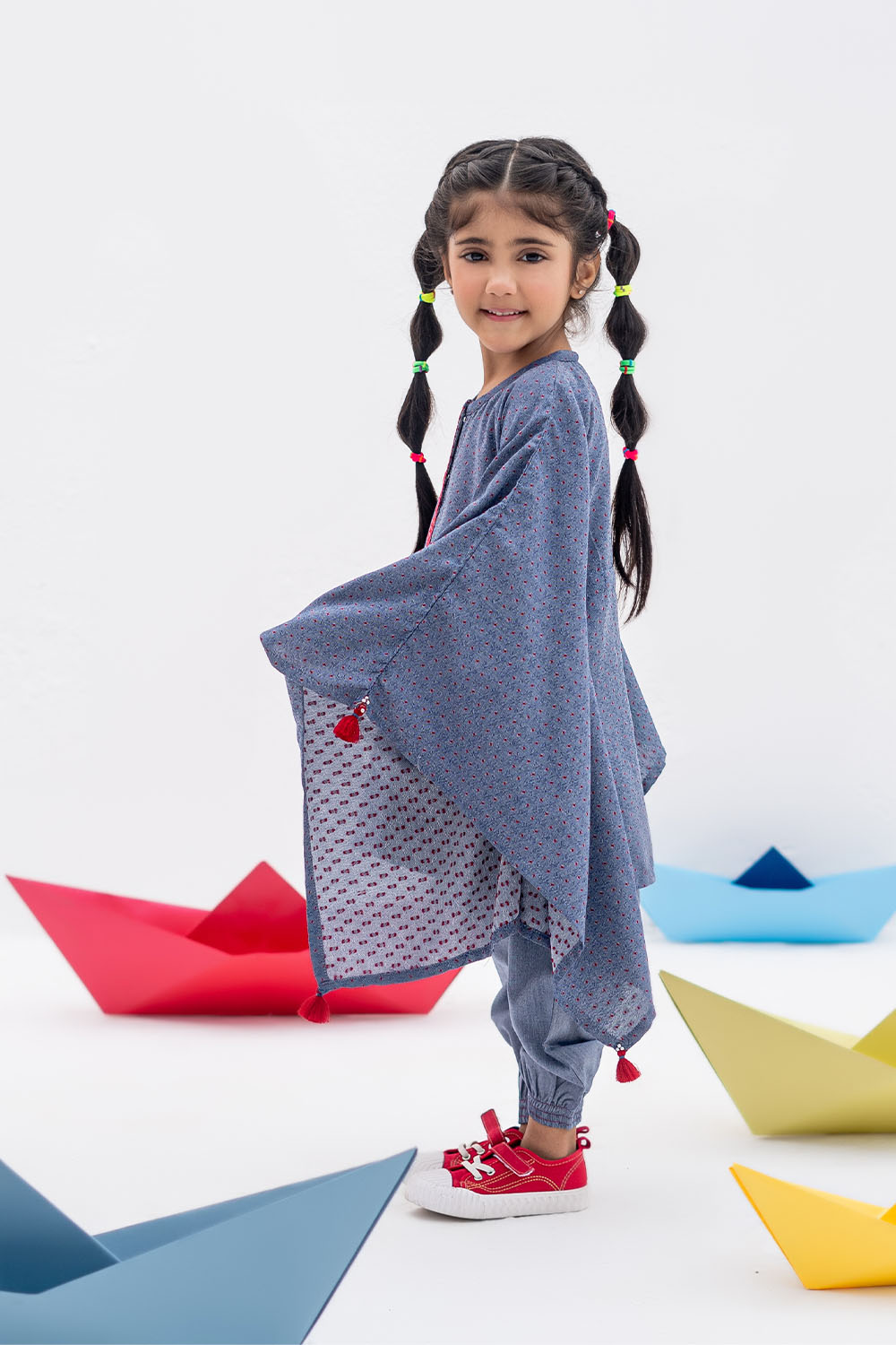 Senorita Kids RTW Blue Casual 2 Piece Suit Denim  KAC-02390 - Winter Collection