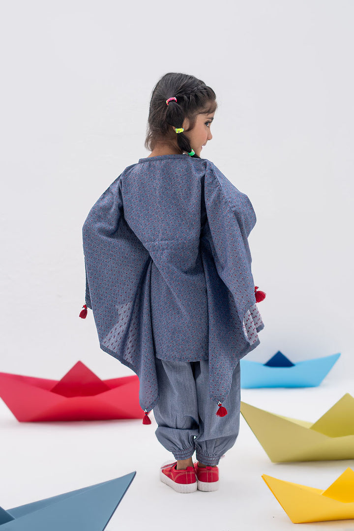 Senorita Kids RTW Blue Casual 2 Piece Suit Denim  KAC-02390 - Winter Collection