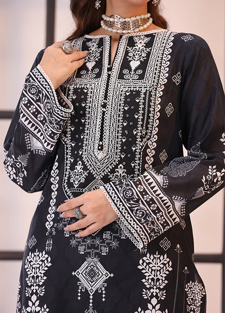 La Elise Women Unstitched Embroidered Lawn 3 Piece Suit 0001209 Zara - Festive Collection
