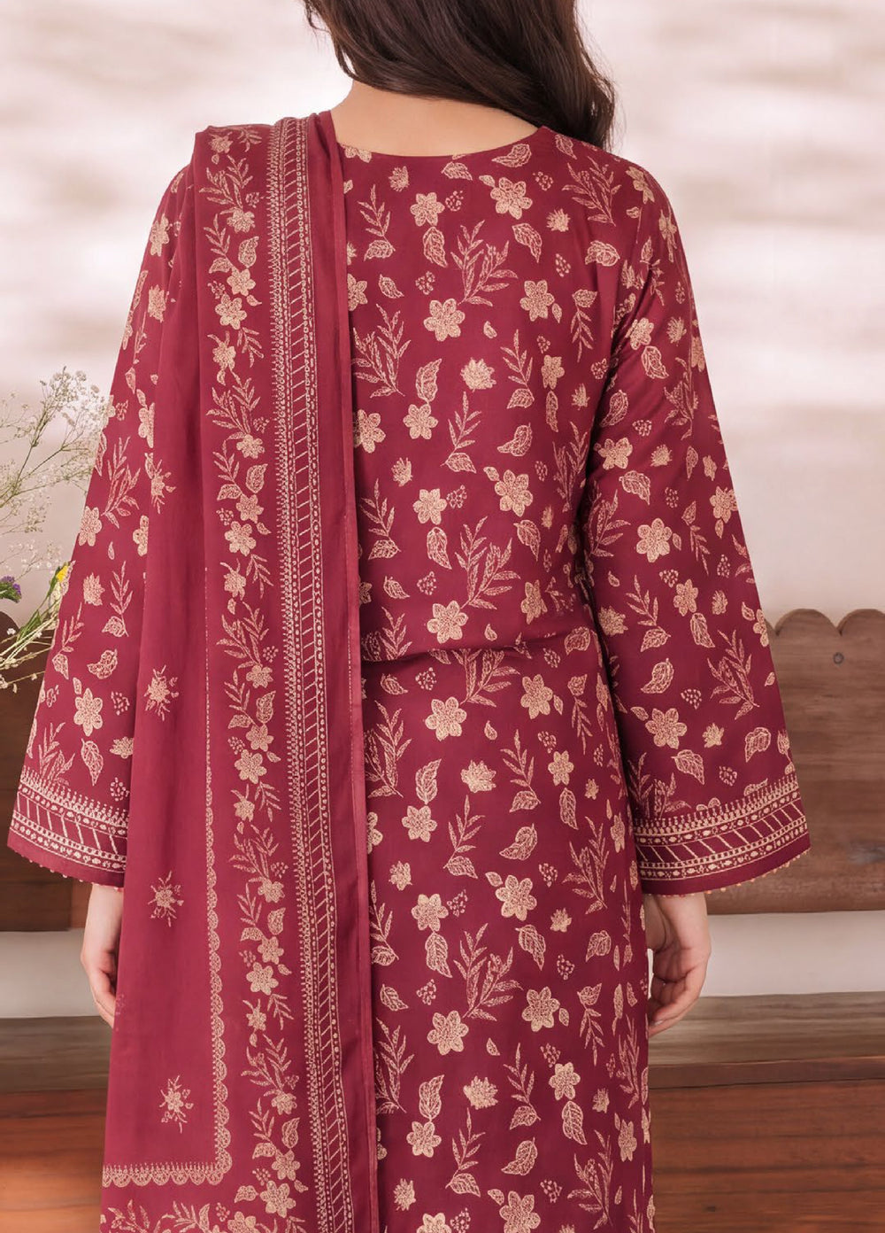 VS Textiles Unstitched Printed Lawn 3 Piece Suit VS26UL D-02 - Casual Collection