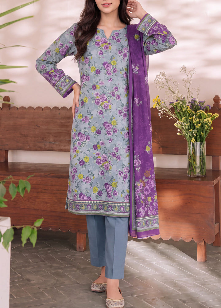 VS Textiles Unstitched Printed Lawn 3 Piece Suit VS26UL D-03 - Casual Collection