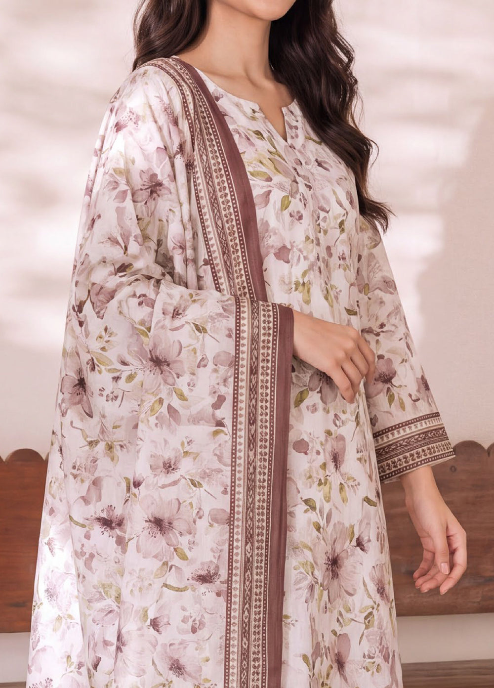 VS Textiles Unstitched Printed Lawn 3 Piece Suit VS26UL D-06 - Casual Collection