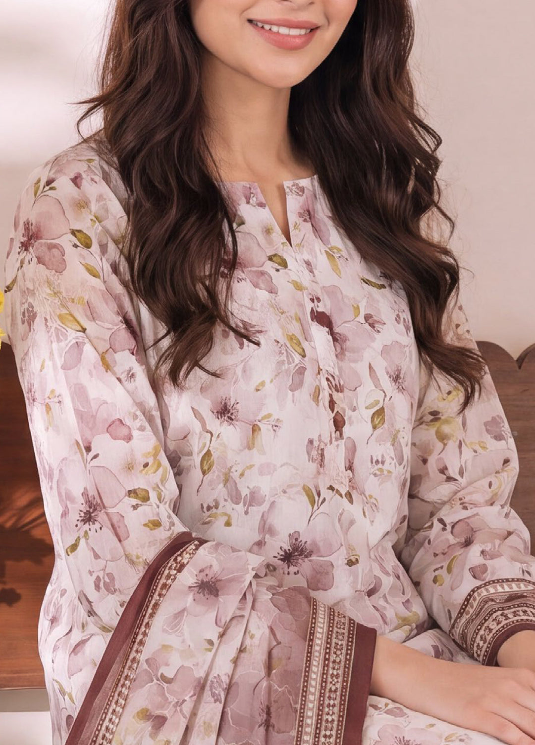 VS Textiles Unstitched Printed Lawn 3 Piece Suit VS26UL D-06 - Casual Collection