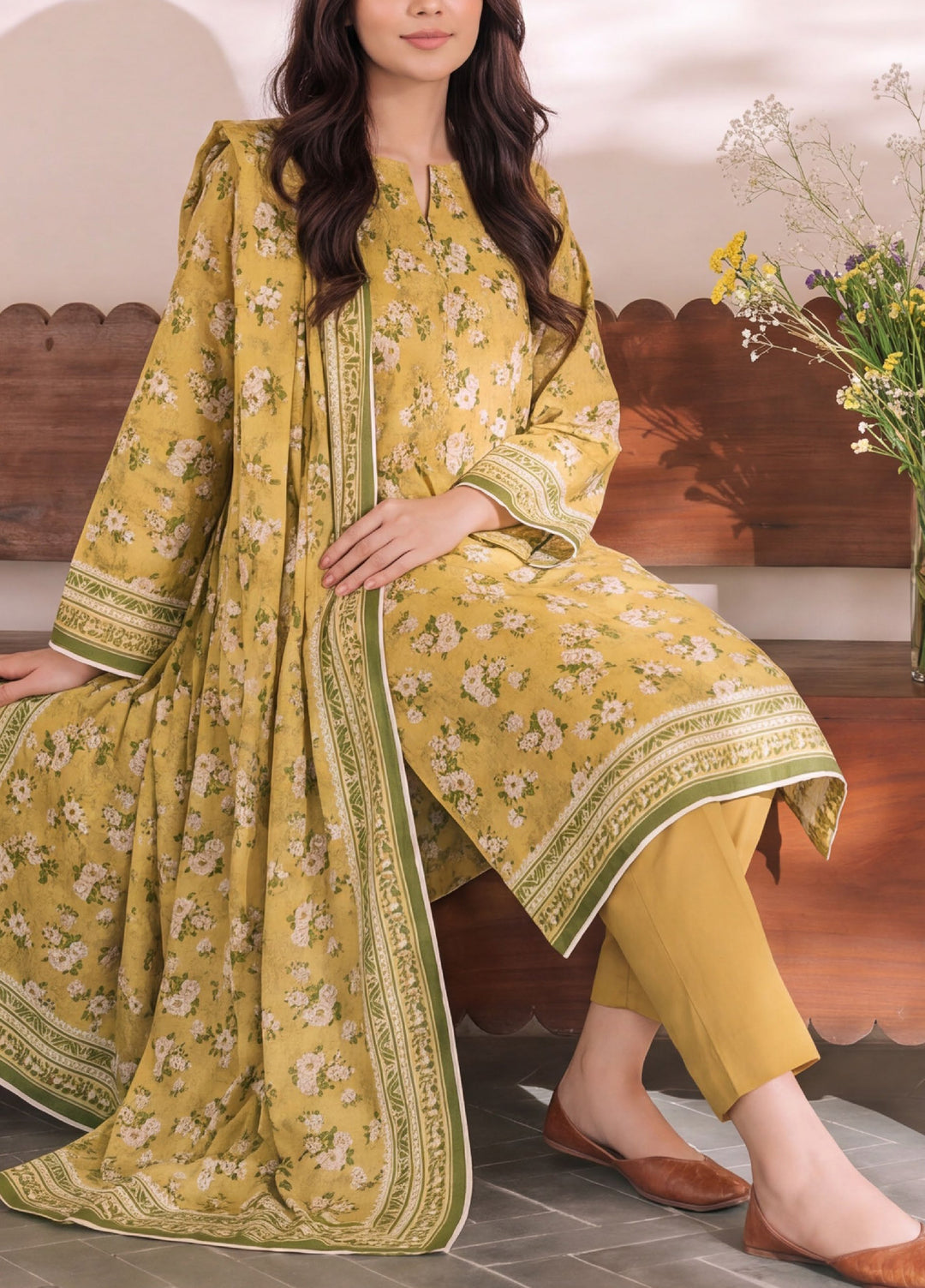 VS Textiles Unstitched Printed Lawn 3 Piece Suit VS26UL D-09 - Casual Collection
