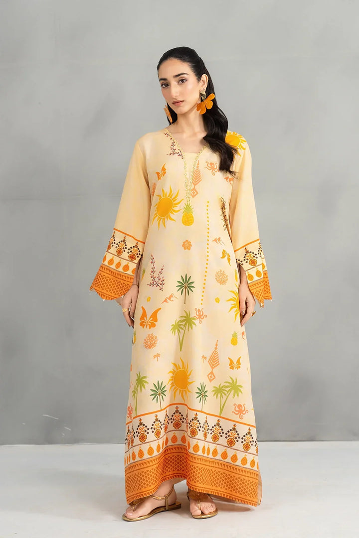 Dear Summer by Panache Women RTW Printed Lawn 2 Piece Suit Yellow Bloom - Festive Collection