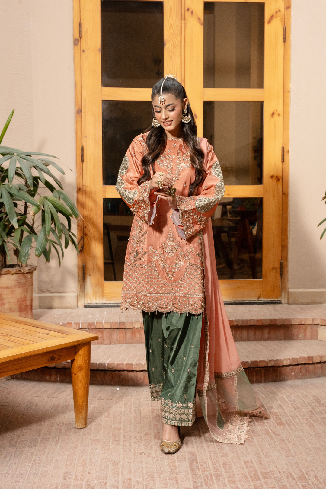 Zebtan Women Unstitched Embroidered Raw Silk 3 Piece Suit MZ-06 Festive Collection