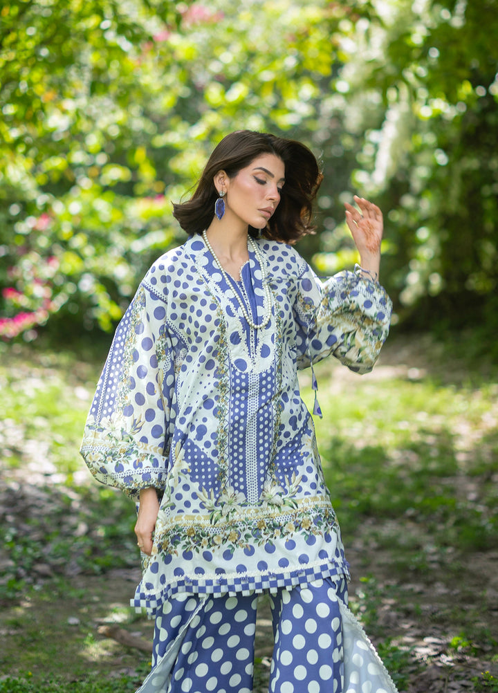Bridgerton by Elaf Unstitched Printed Lawn 3 Piece Suit EL26ULB EPB-5A - Summer Collection