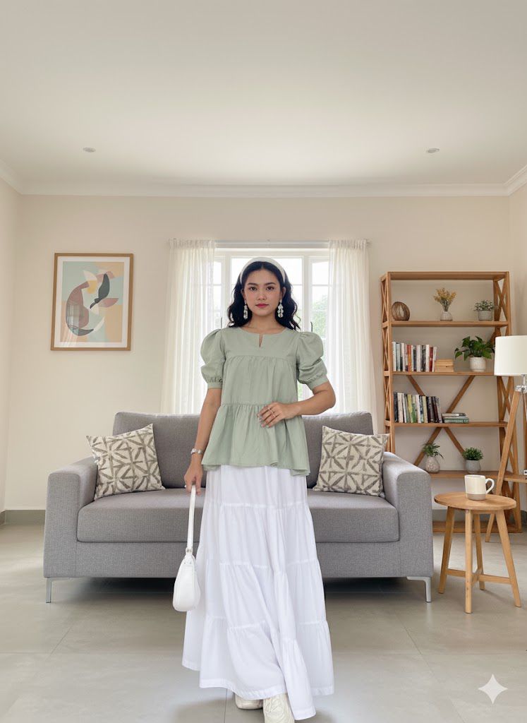 Urban Cut RTW Solids Cotton 1 Piece White Maxi 1 Casual Collection