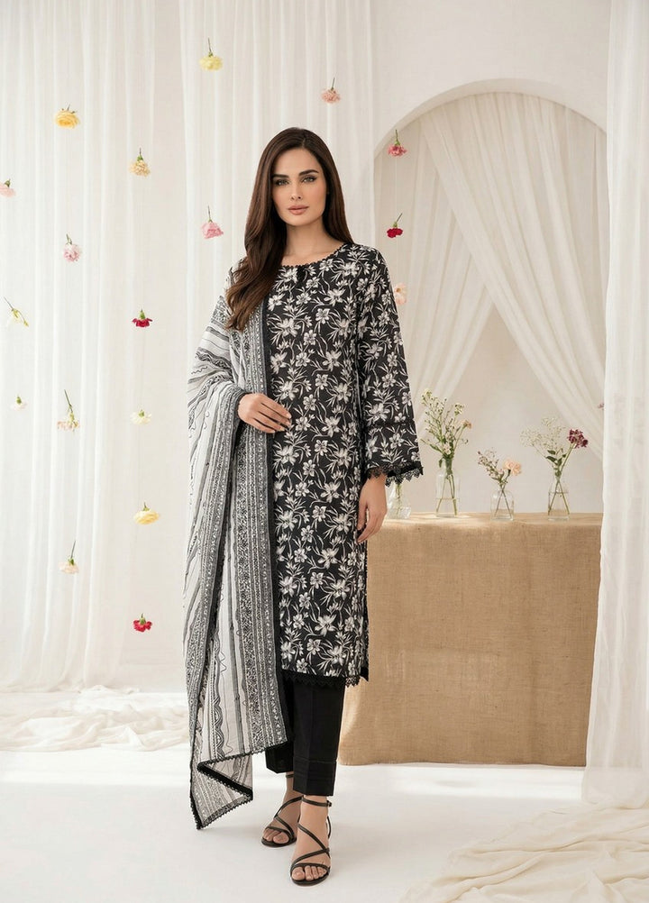 Salina by Regalia Textiles Unstitched Digital Printed Lawn 3 Piece Suit RG26ULSP D9 - Casual Collection