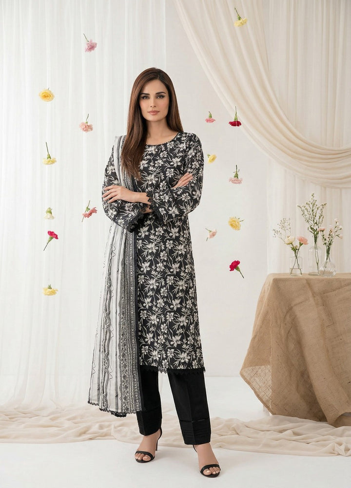 Salina by Regalia Textiles Unstitched Digital Printed Lawn 3 Piece Suit RG26ULSP D9 - Casual Collection