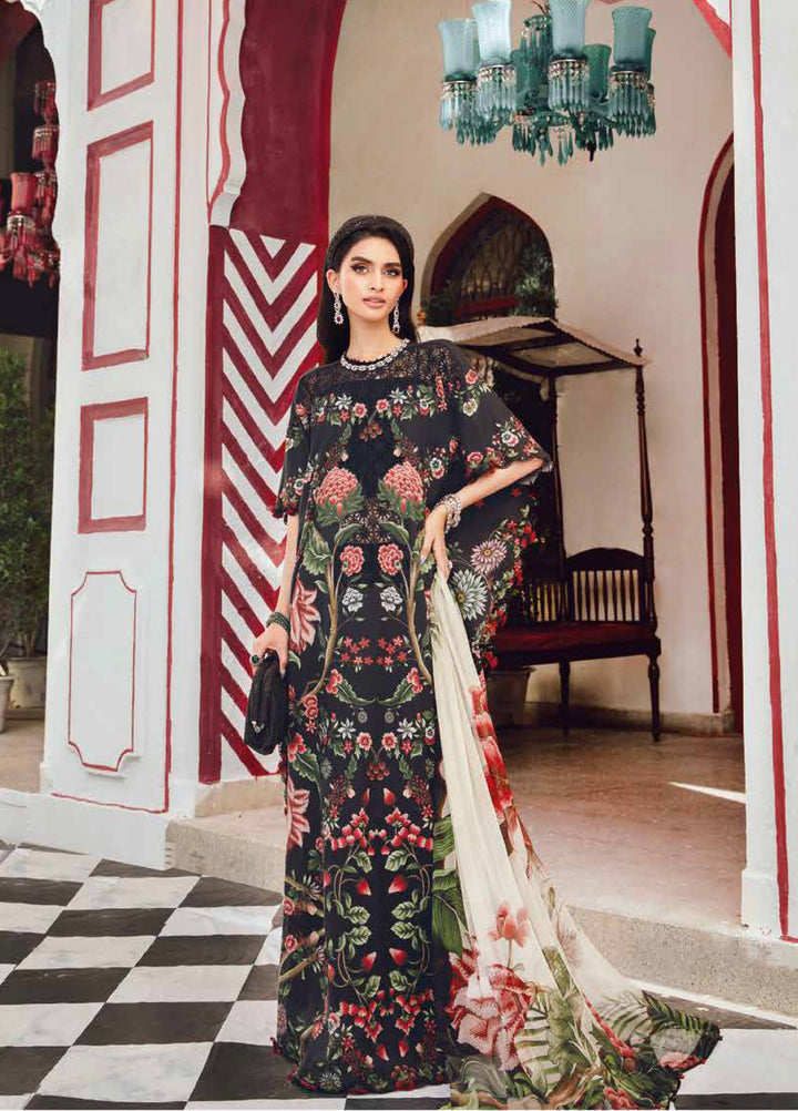 M Prints by Maria B Embroidered  Suits Unstitched 3 Piece MB25FE D-9B - Winter Collection