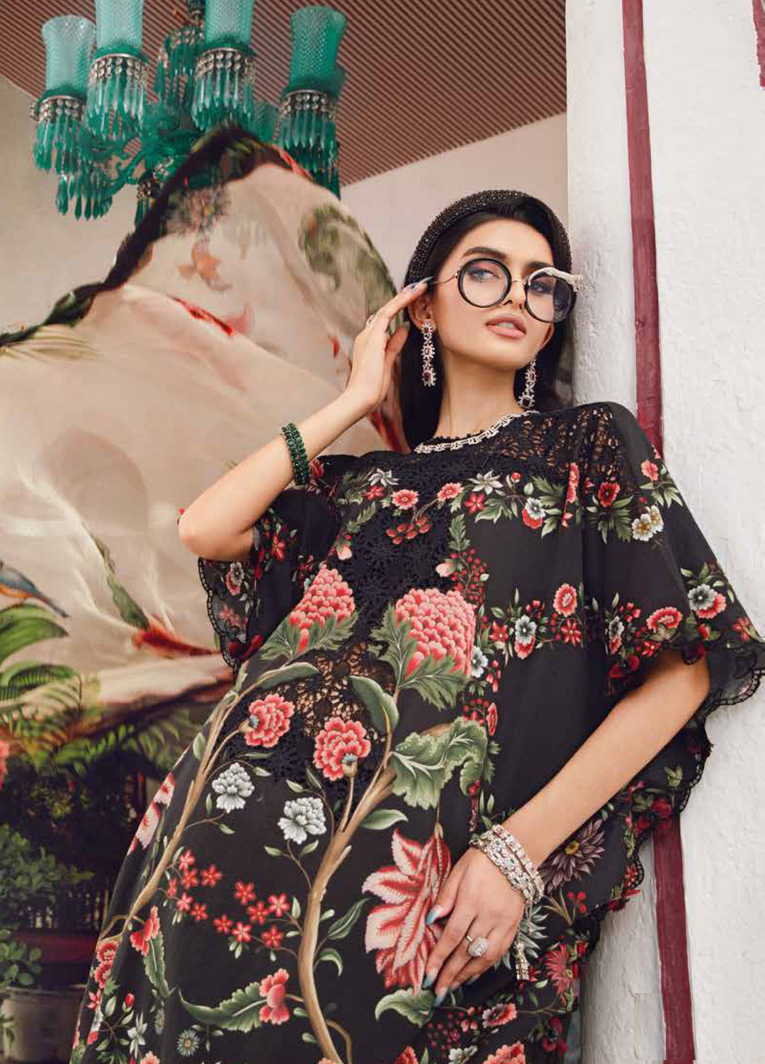 M Prints by Maria B Embroidered  Suits Unstitched 3 Piece MB25FE D-9B - Winter Collection
