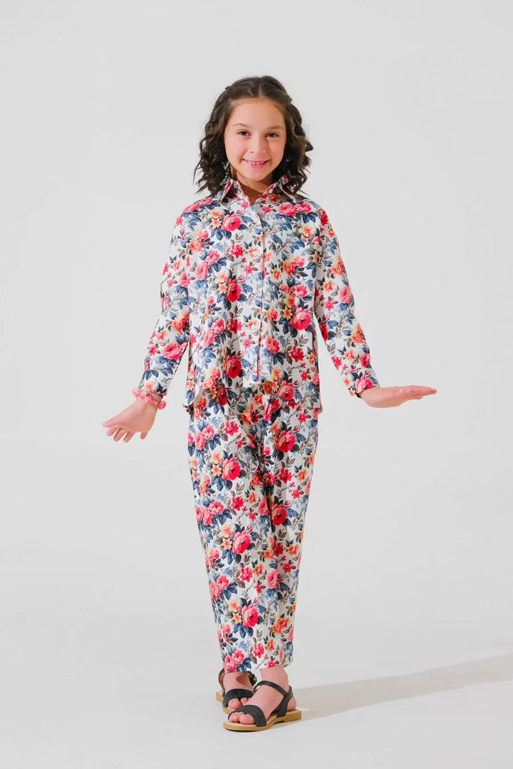 Dhaga Kids Pret Printed Poly lawn 2 Piece Parfait SPD25K02 - Summer Collection