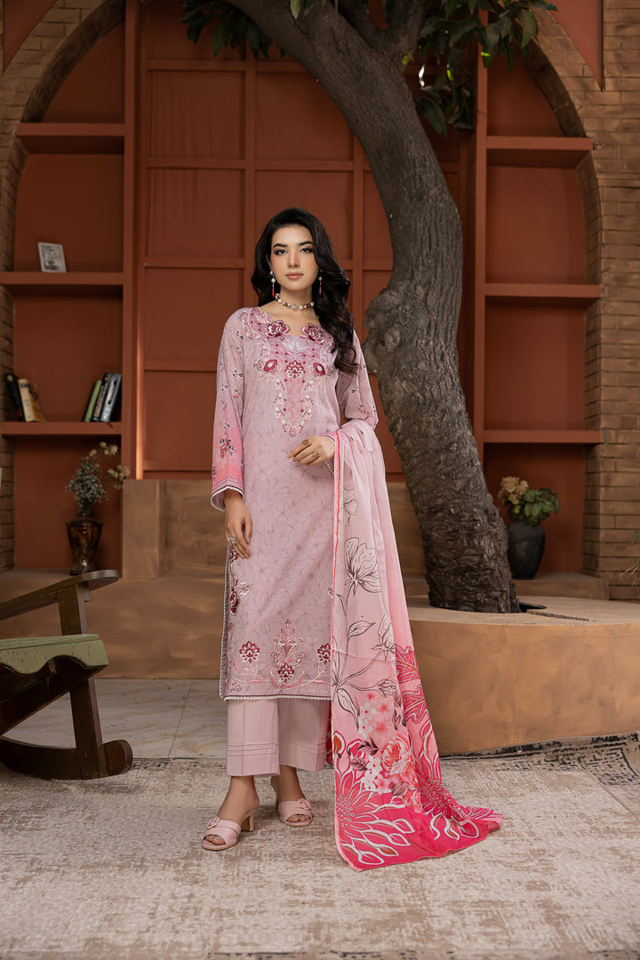 Noore Luxe by Waresha RTW Embroidered Lawn 3 Piece Suit Mehrunisa Bloom Festive Collection