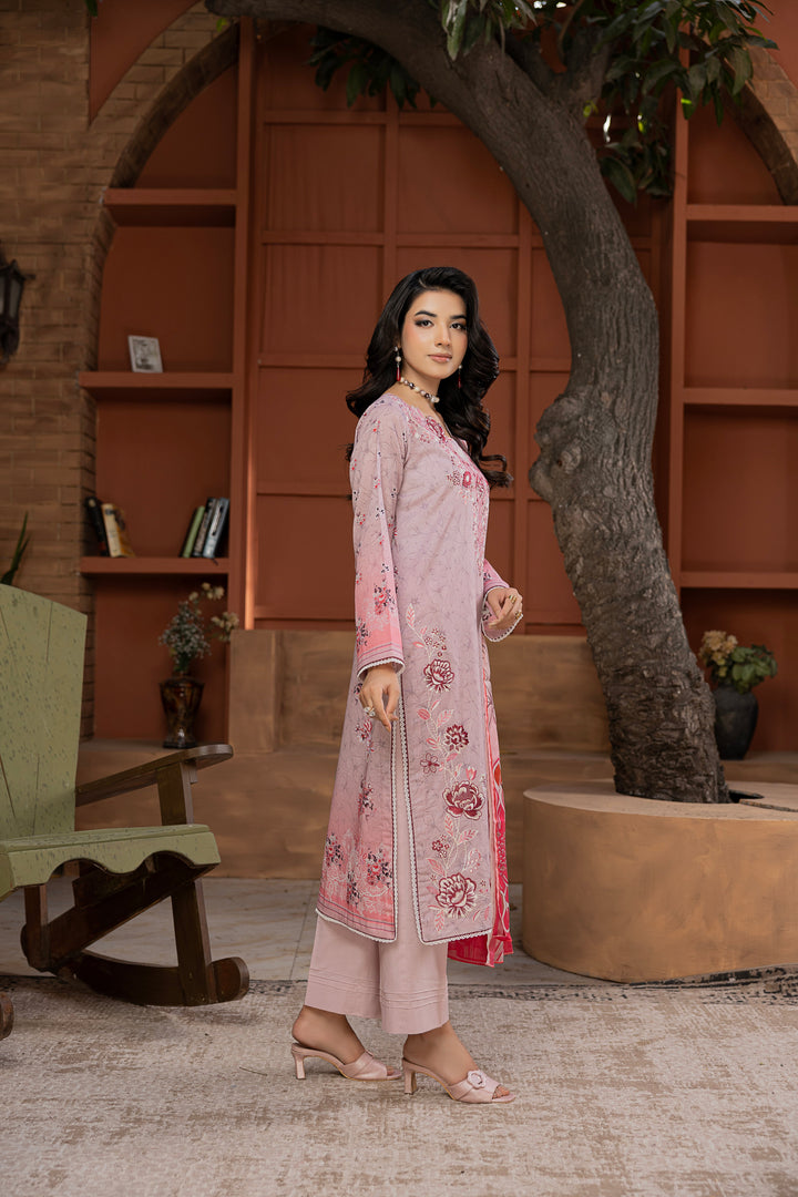 Noore Luxe by Waresha RTW Embroidered Lawn 3 Piece Suit Mehrunisa Bloom Festive Collection