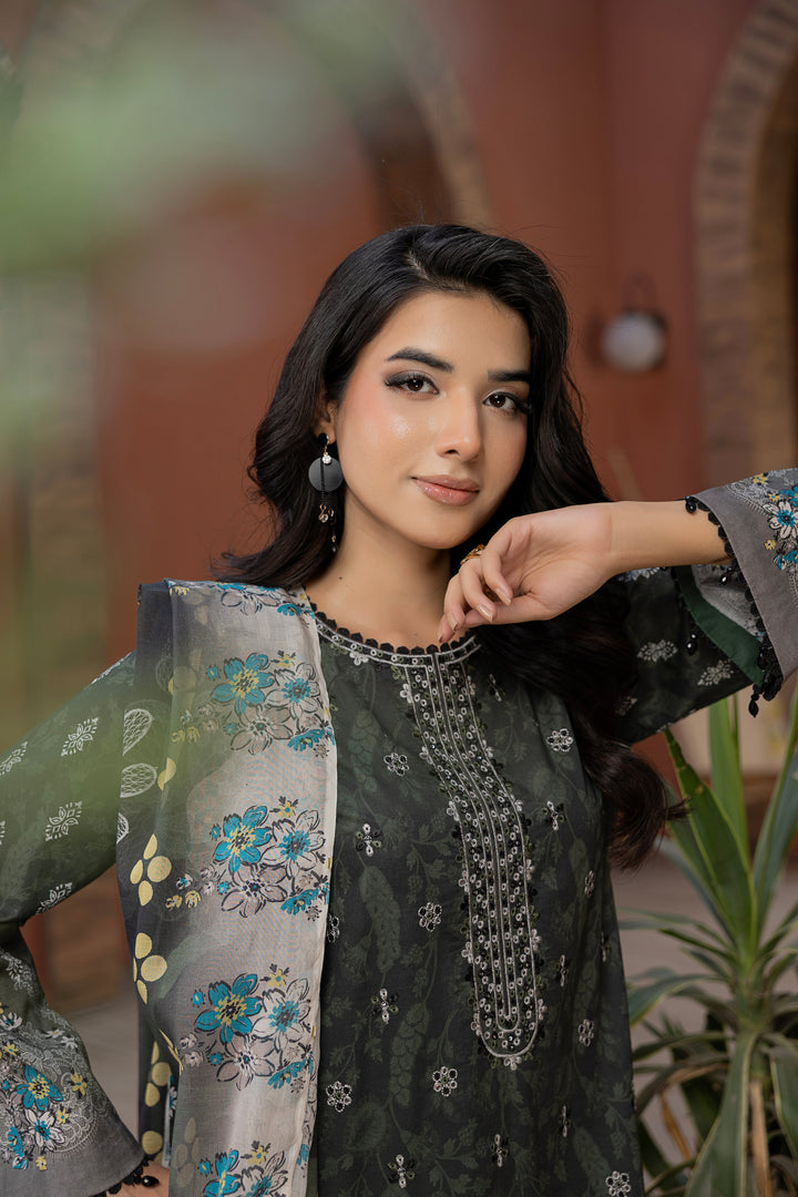 Noore Luxe by Waresha RTW Embroidered Lawn 3 Piece Suit Falak Naz Festive Collection
