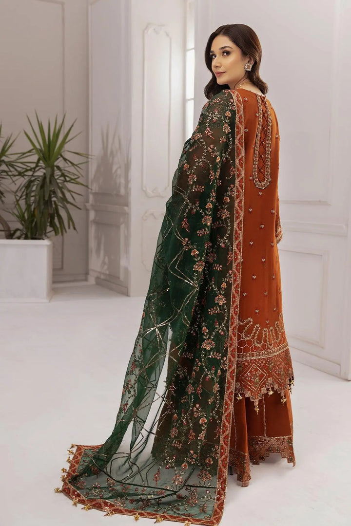 Alizeh Fashion Unstitched Embroidered Chiffon 3 Piece Suit AF26UCF AF-CH-2140-Aarmish - Festive Collection
