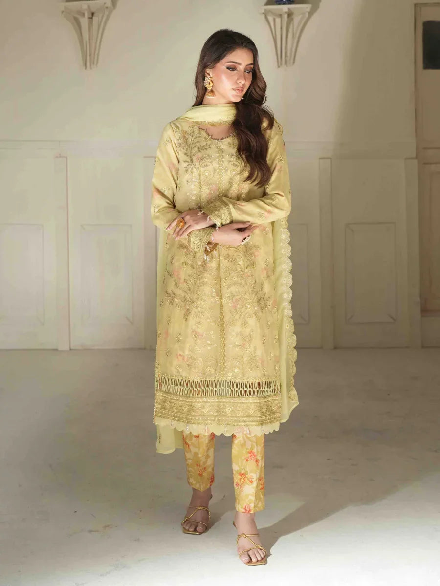 Salitex Unstitched Embroidered Chiffon 3 Piece Suit SUNS8CH511 Festive Collection