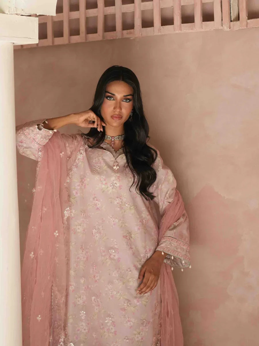 Salitex Unstitched Embroidered Chiffon 3 Piece Suit SUNS8CH522 Festive Collection