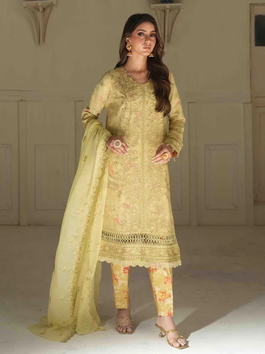 Salitex Unstitched Embroidered Chiffon 3 Piece Suit SUNS8CH511 Festive Collection
