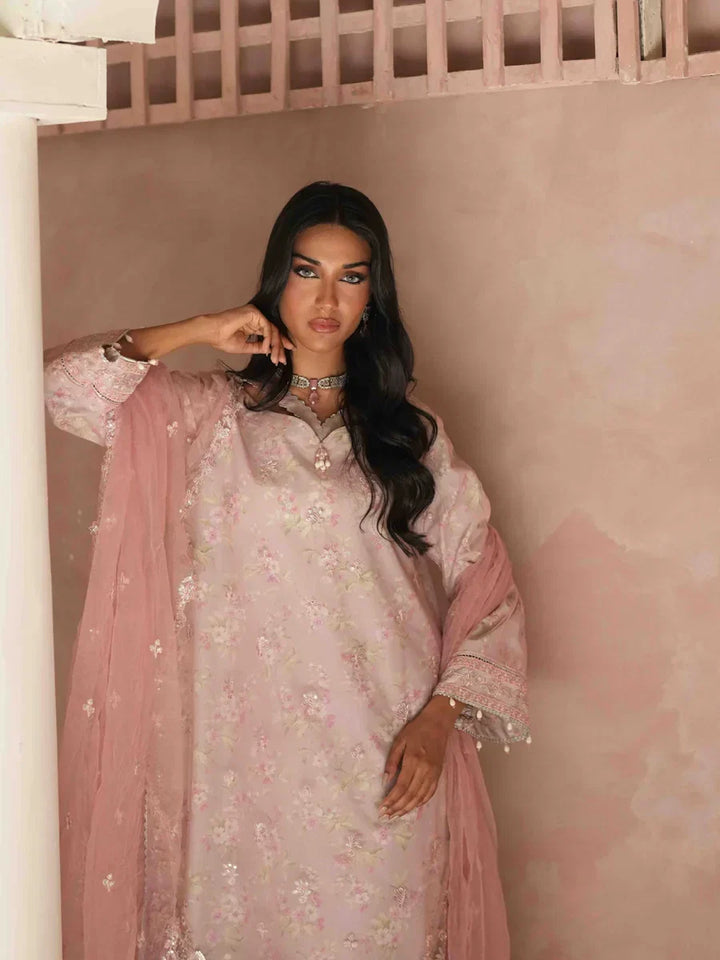 Salitex Unstitched Embroidered Chiffon 3 Piece Suit SUNS8CH522 Festive Collection