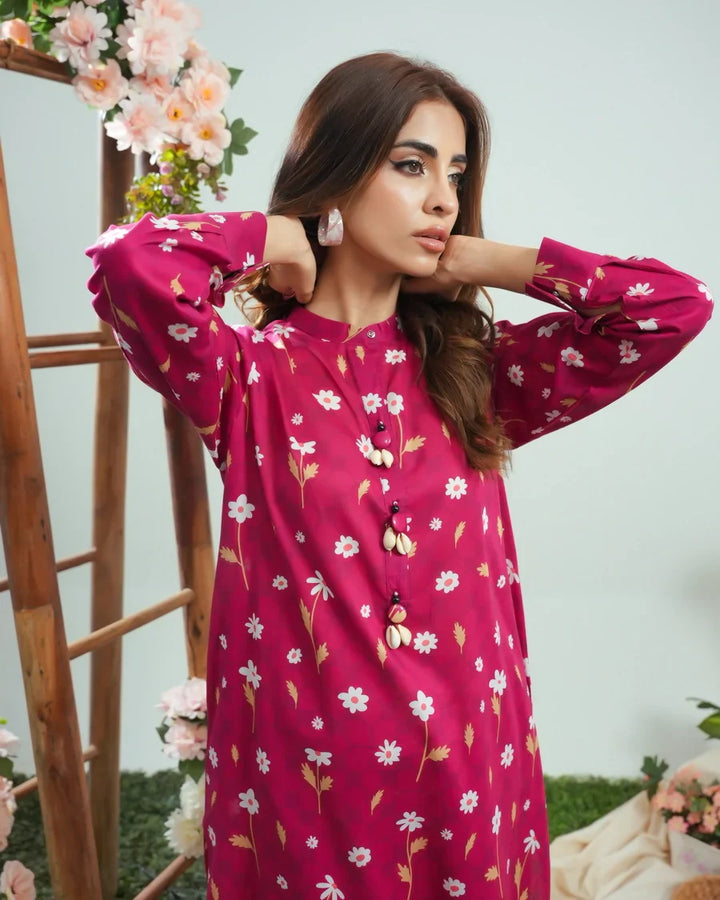 Dhaga Women Pret Printed 2 Piece Lawn Matching Separate FW24DSP0044 - Summer Collection