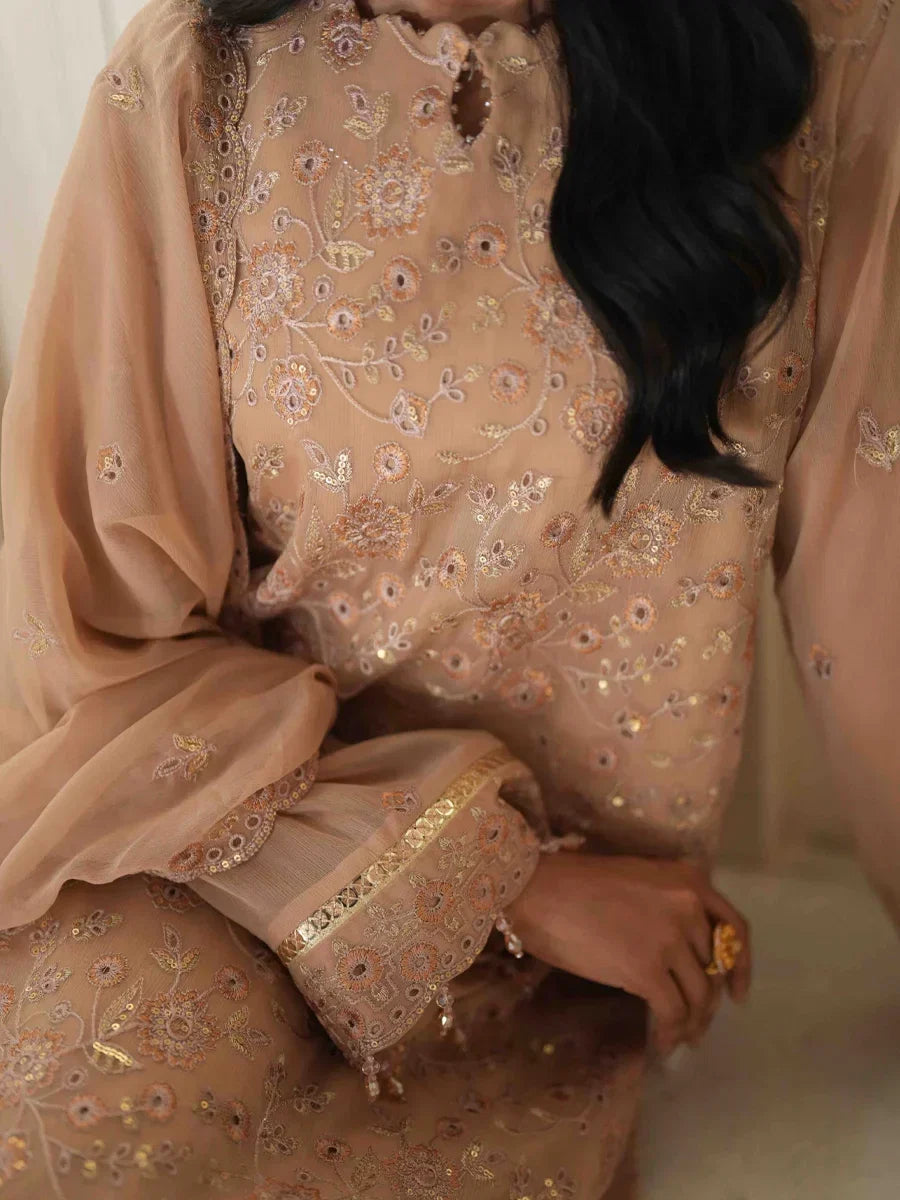 Salitex Unstitched Embroidered Chiffon 3 Piece Suit SUNS8CH509 Festive Collection