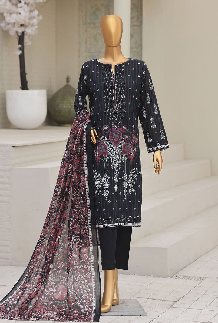 Asasa by HZ Textiles Digital Printed Unstitched Lawn 3 Piece Suit AEC - 1002 - Summer Collection