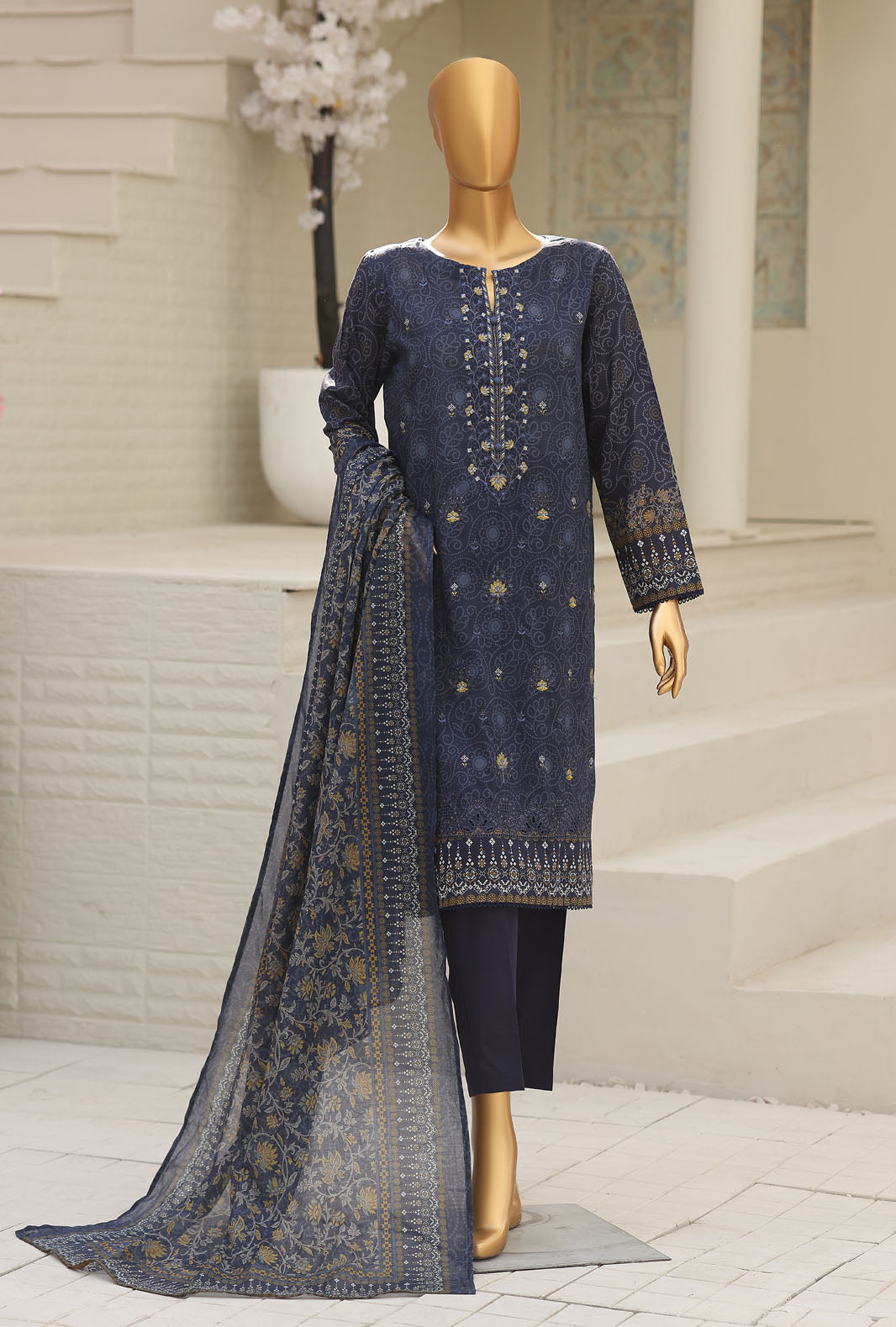 Asasa by HZ Textiles Digital Printed Unstitched Lawn 3 Piece Suit AEC - 1005 - Summer Collection