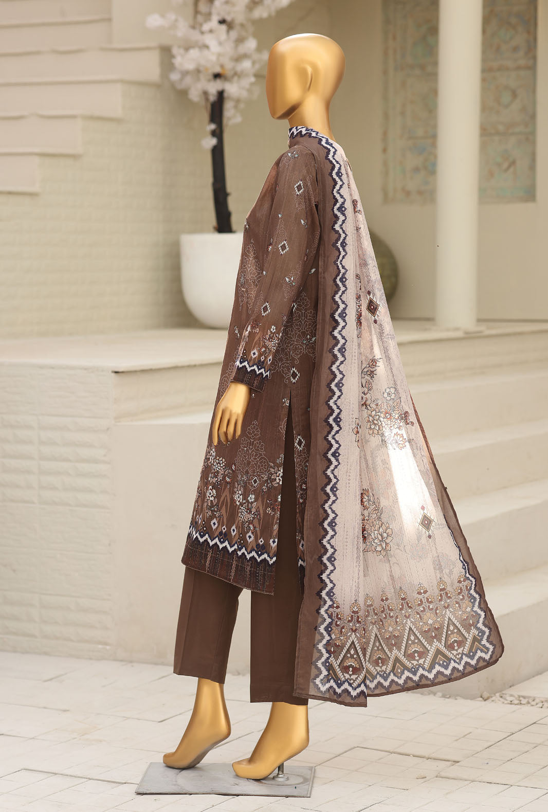 Asasa by HZ Textiles Digital Printed Unstitched Lawn 3 Piece Suit AEC - 1008 - Summer Collection