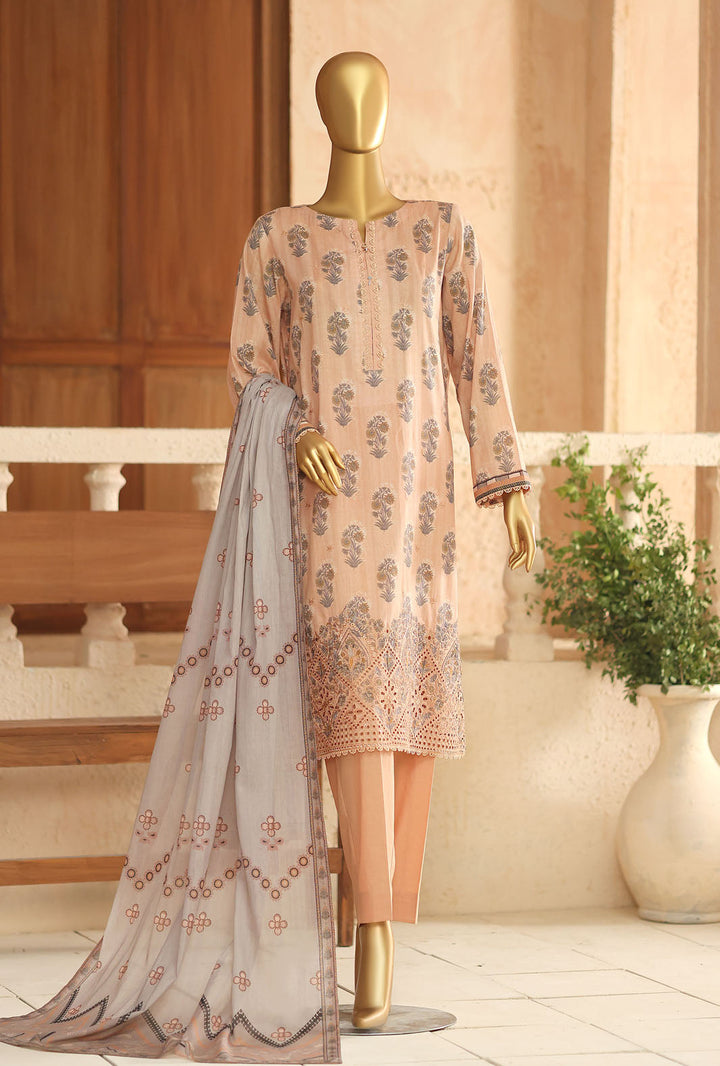Asasa by HZ Textiles Unstitched Embroidered Lawn 3 Piece Suit AEC - 1289 Casual Collection