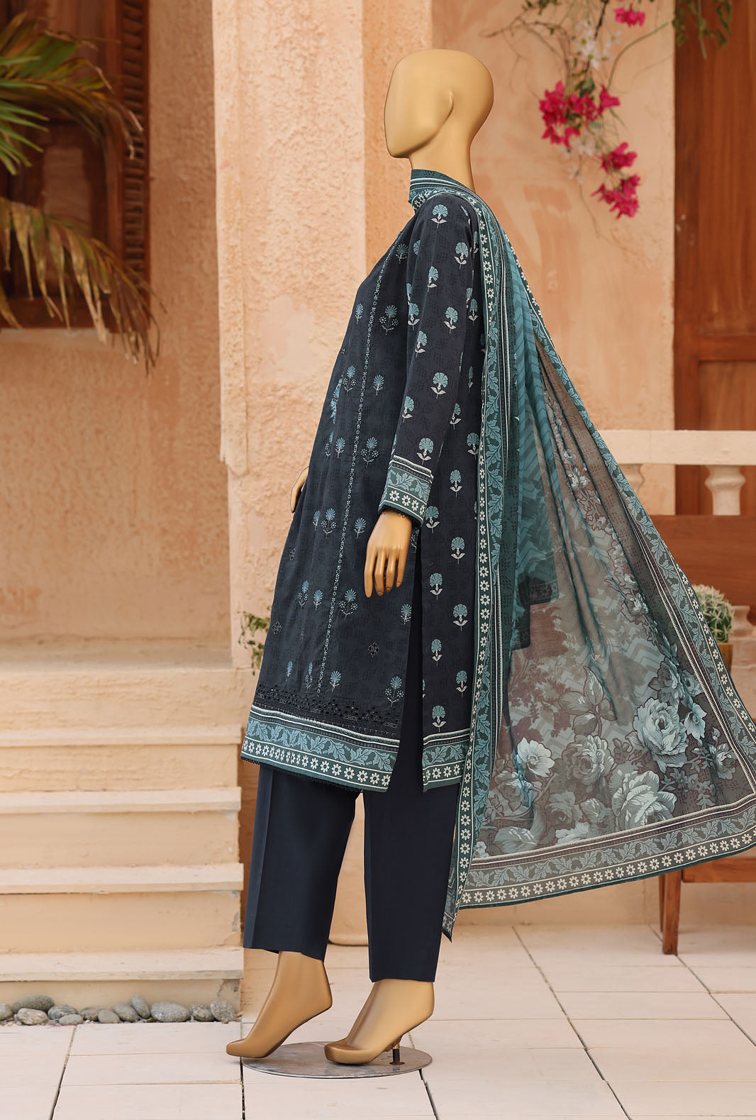 Asasa by HZ Textiles Unstitched Embroidered Lawn 3 Piece Suit AEC - 1291 Casual Collection